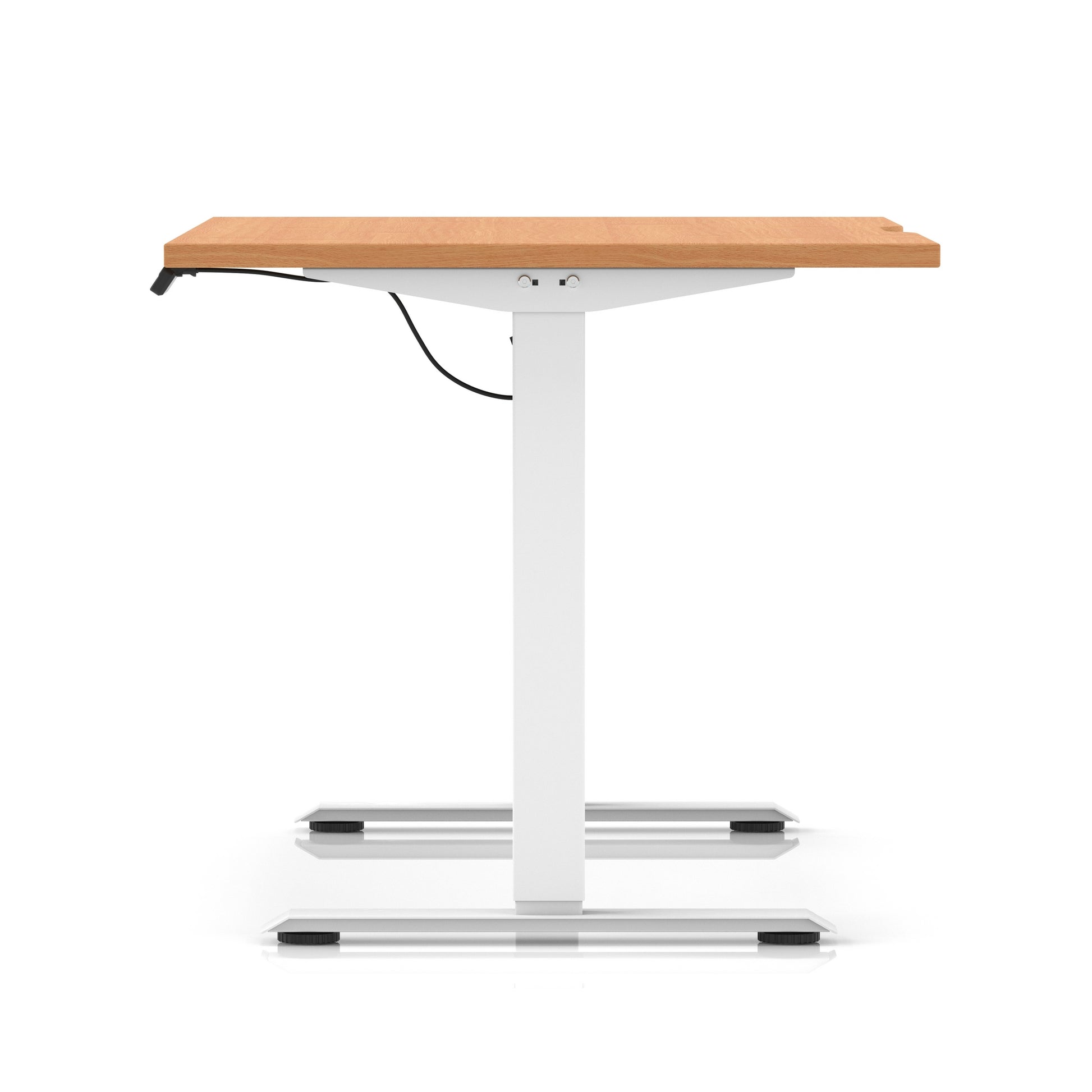Air Lite Height Adjustable Desk With Scalloped Edge