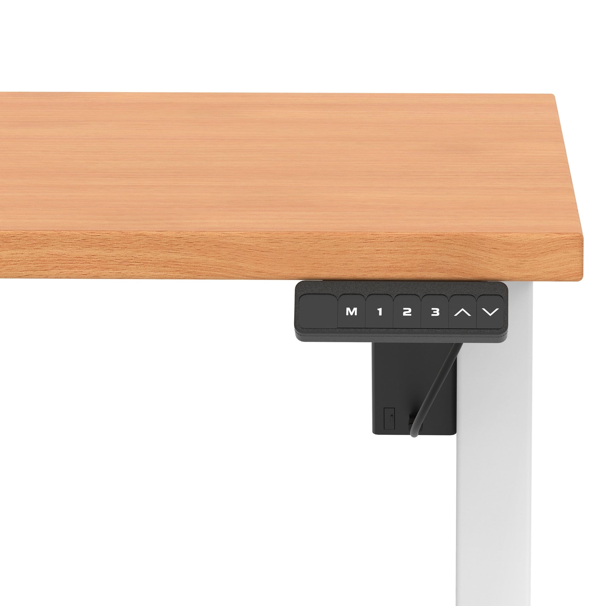 Air Lite Height Adjustable Desk With Scalloped Edge
