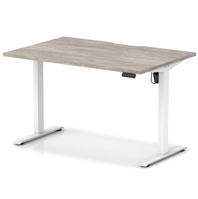 Air Lite Height Adjustable Desk With Scalloped Edge