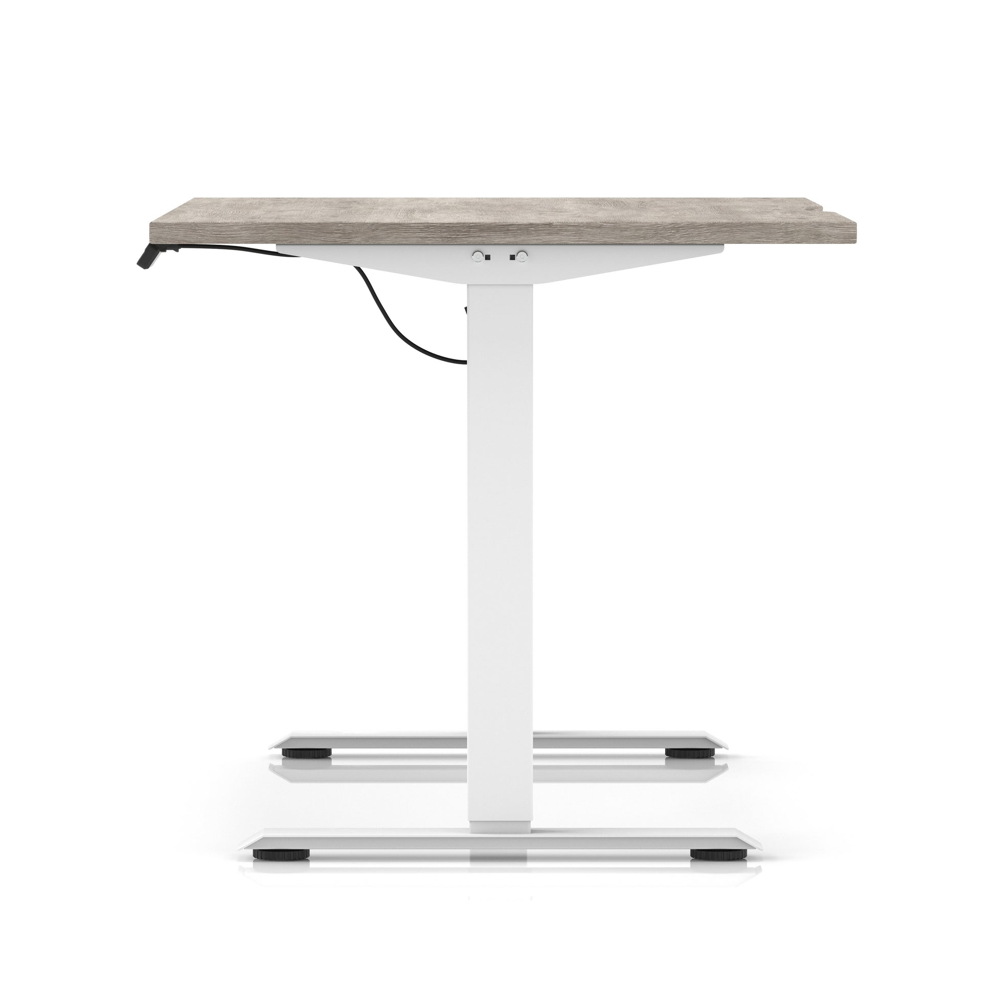 Air Lite Height Adjustable Desk With Scalloped Edge
