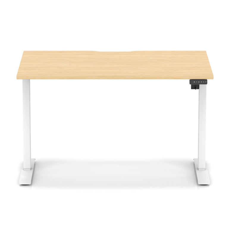 Air Lite Height Adjustable Desk With Scalloped Edge