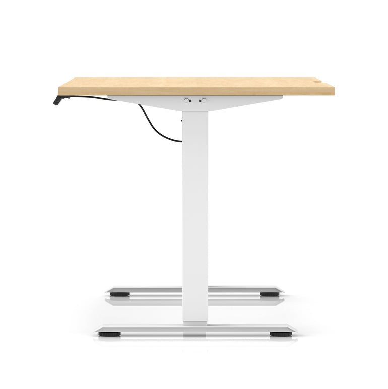 Air Lite Height Adjustable Desk With Scalloped Edge