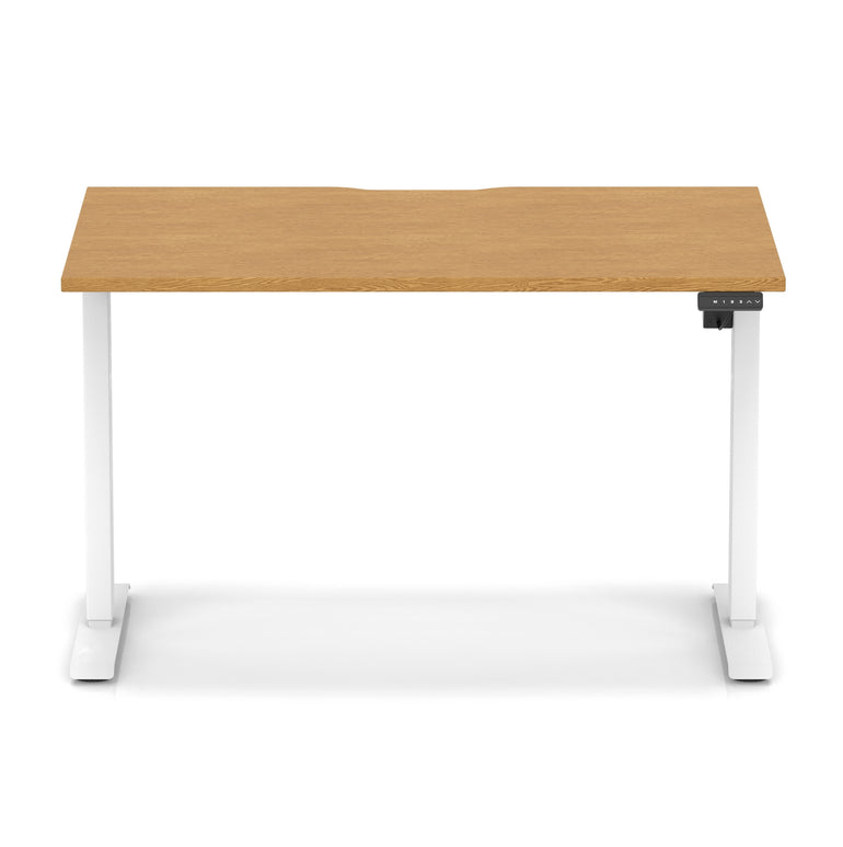 Air Lite Height Adjustable Desk With Scalloped Edge