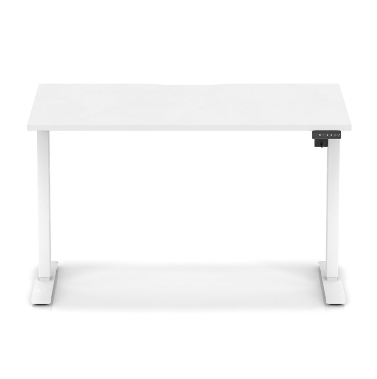Air Lite Height Adjustable Desk With Scalloped Edge