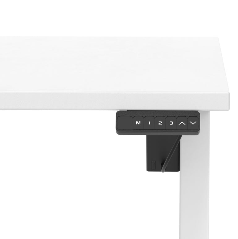 Air Lite Height Adjustable Desk With Scalloped Edge