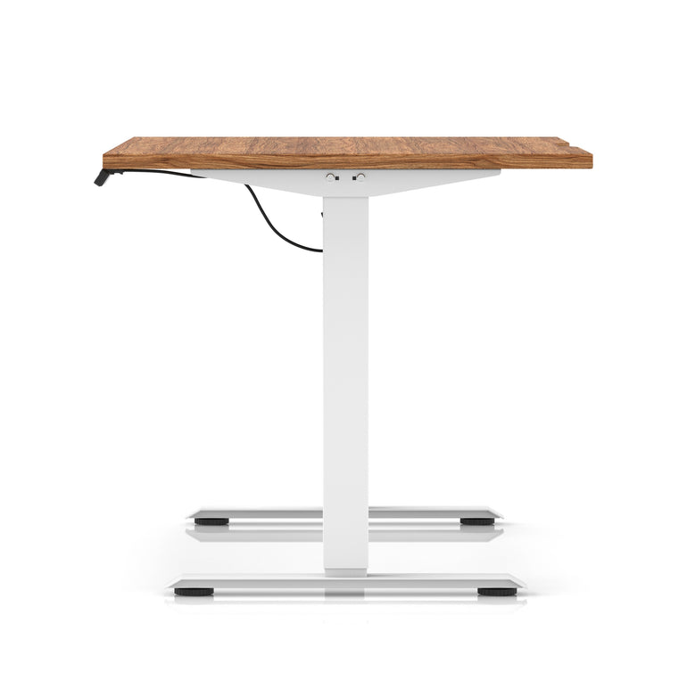 Air Lite Height Adjustable Desk With Scalloped Edge