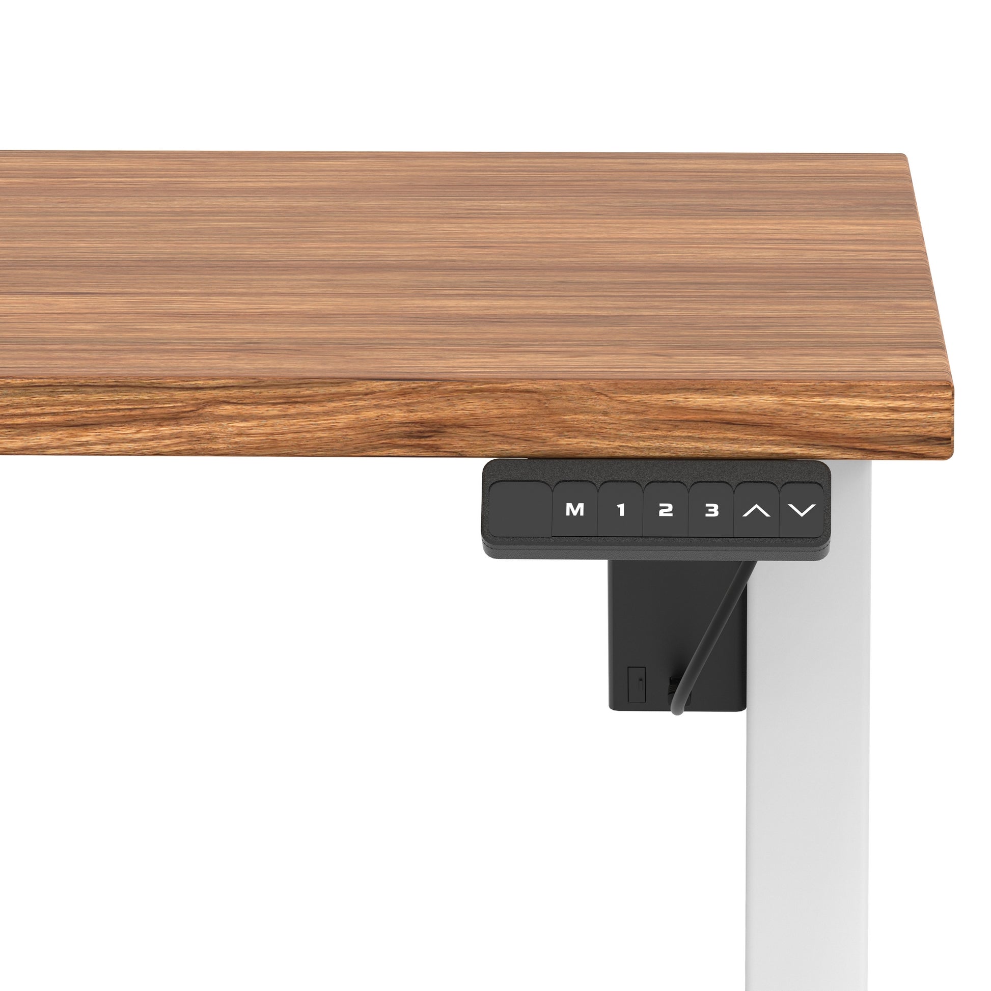 Air Lite Height Adjustable Desk With Scalloped Edge
