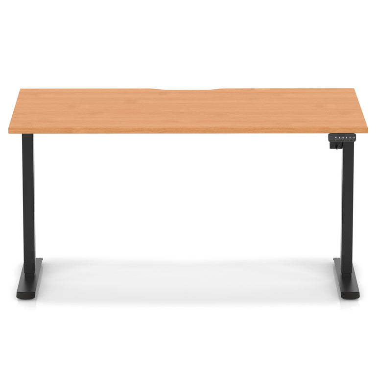 Air Lite Height Adjustable Desk With Scalloped Edge