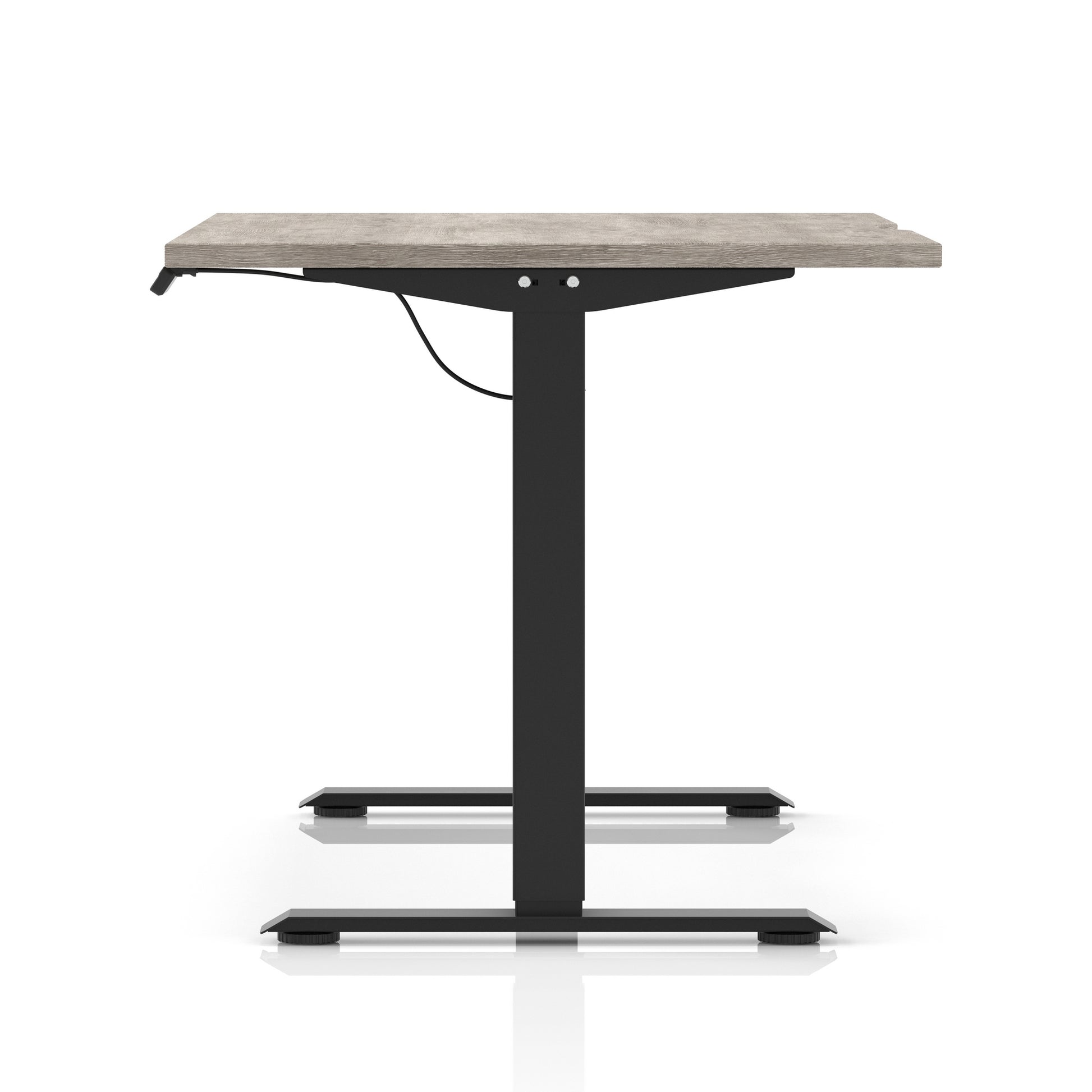 Air Lite Height Adjustable Desk With Scalloped Edge