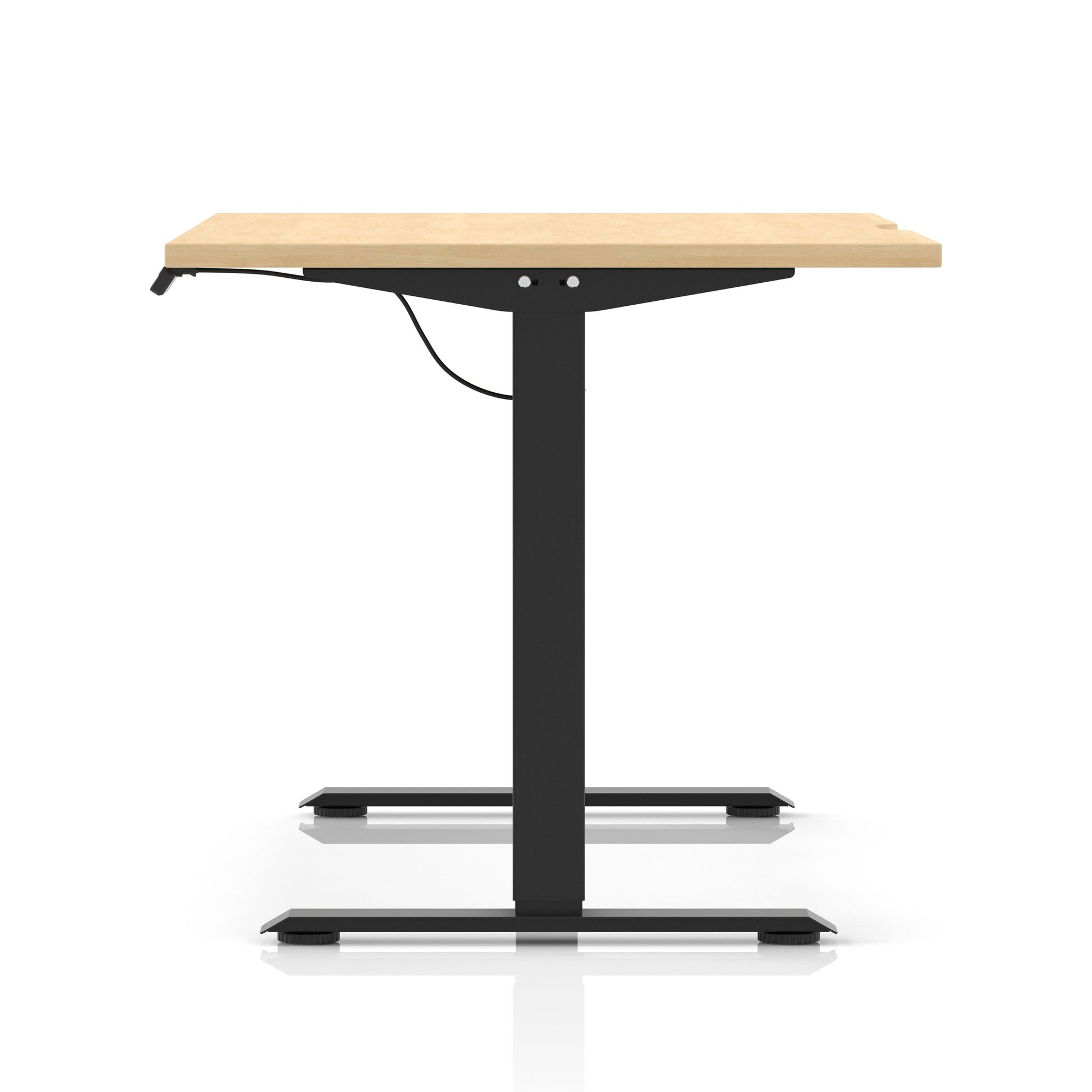 Air Lite Height Adjustable Desk With Scalloped Edge