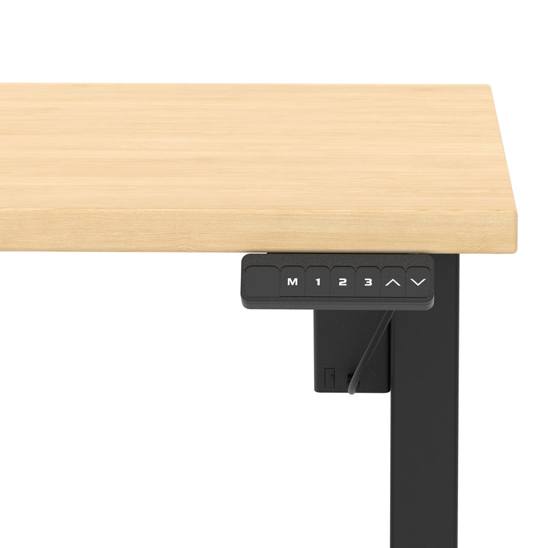 Air Lite Height Adjustable Desk With Scalloped Edge