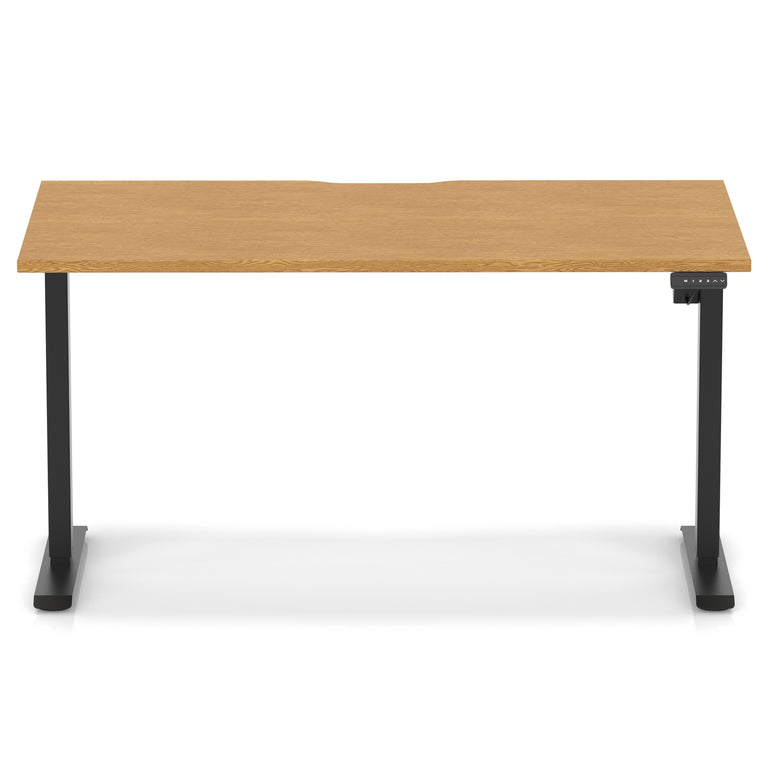 Air Lite Height Adjustable Desk With Scalloped Edge