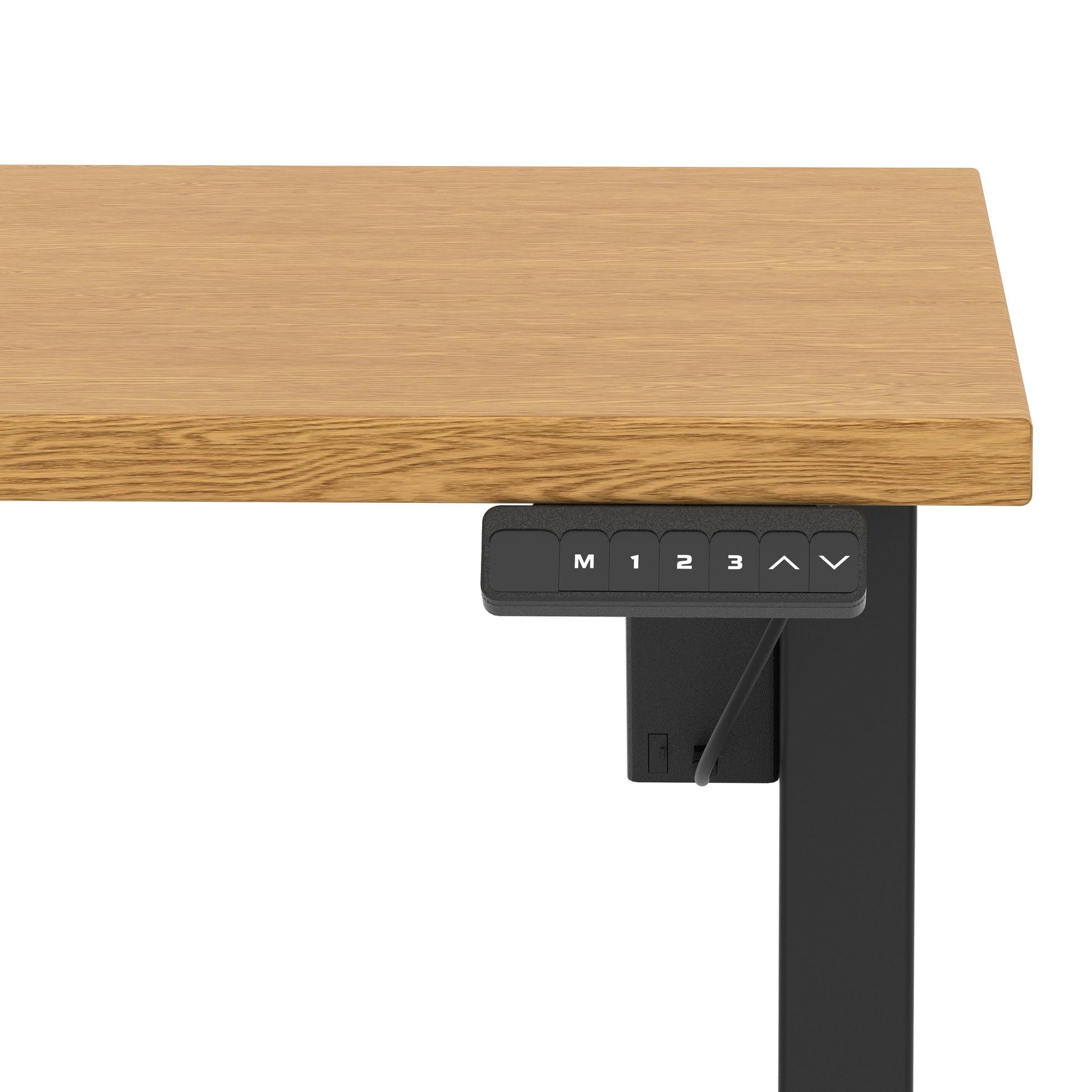 Air Lite Height Adjustable Desk With Scalloped Edge
