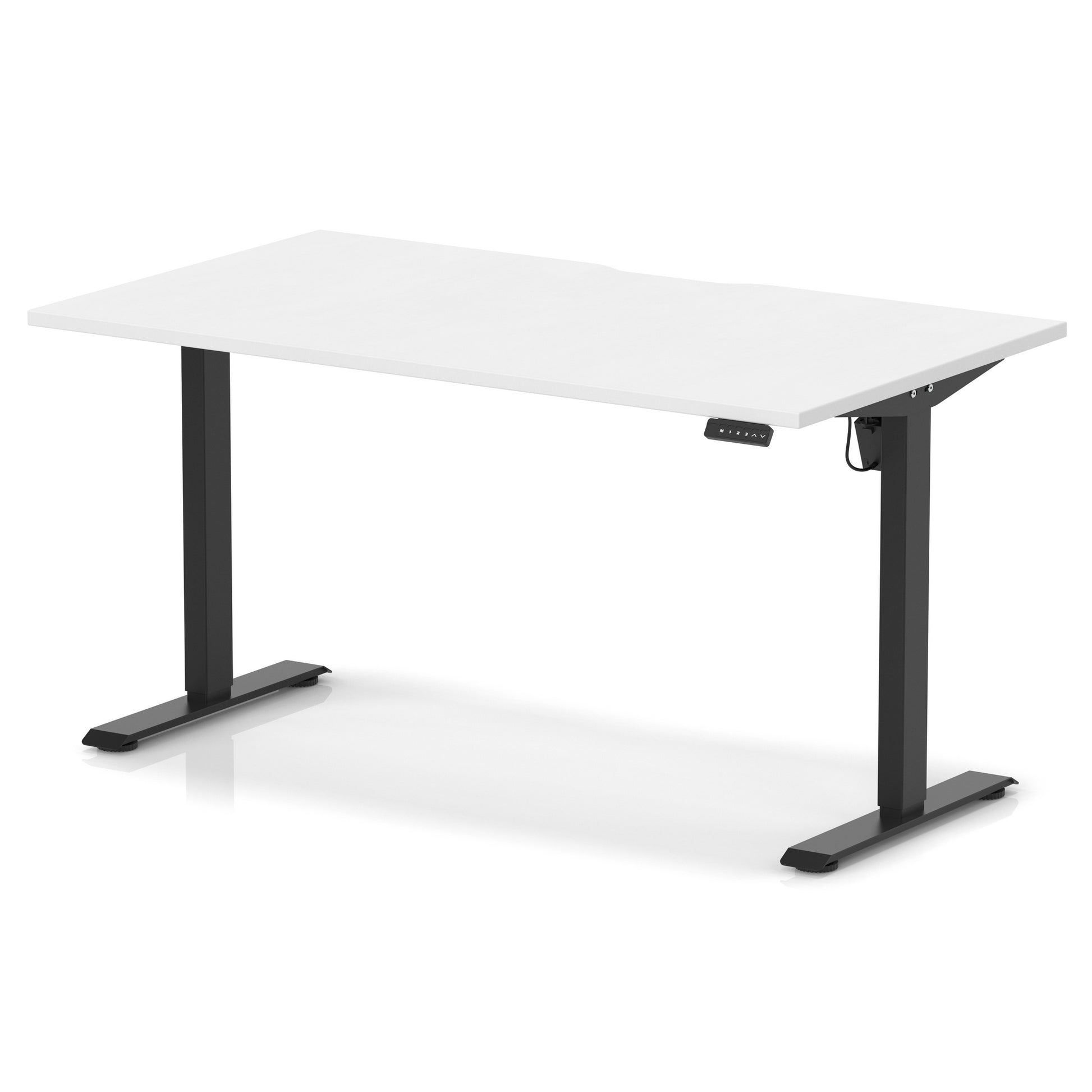 Air Lite Height Adjustable Desk With Scalloped Edge