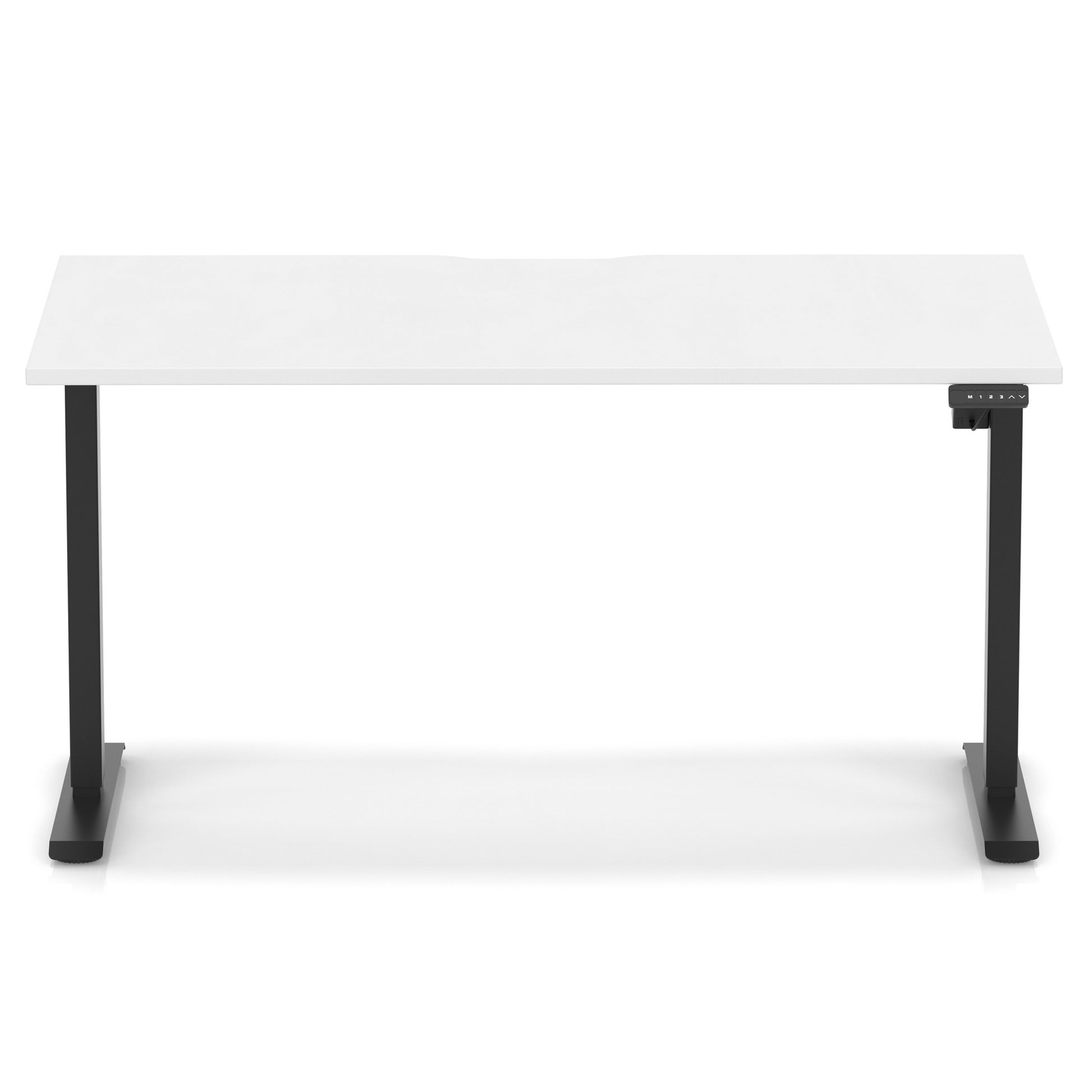 Air Lite Height Adjustable Desk With Scalloped Edge