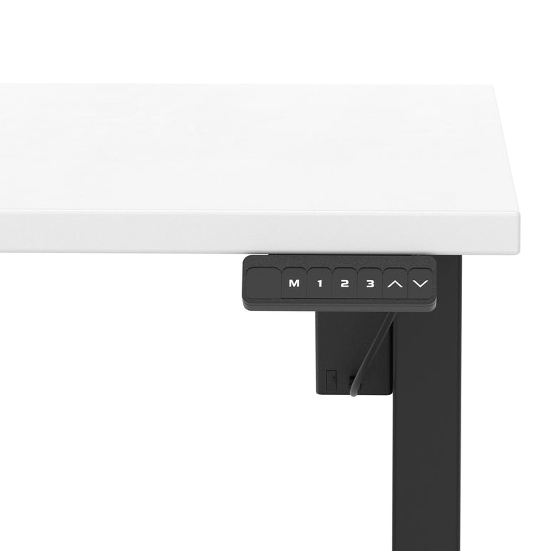 Air Lite Height Adjustable Desk With Scalloped Edge