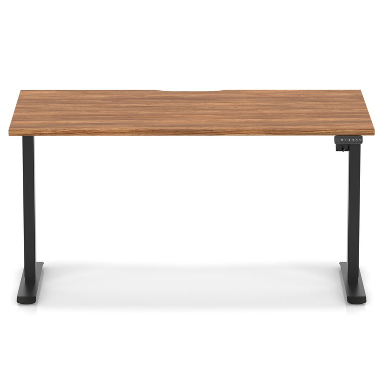 Air Lite Height Adjustable Desk With Scalloped Edge