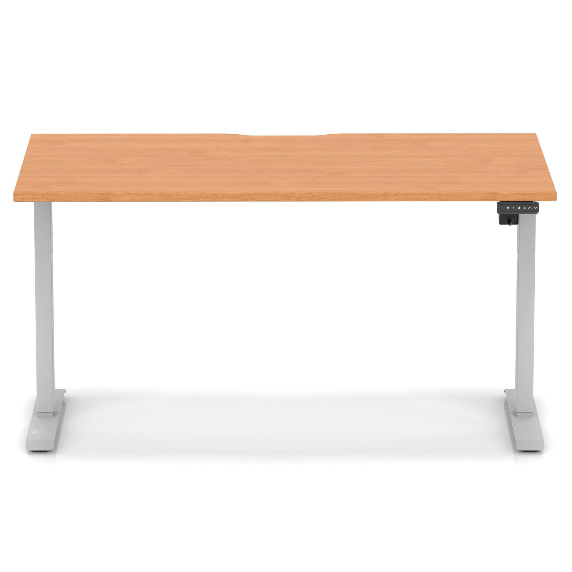 Air Lite Height Adjustable Desk With Scalloped Edge