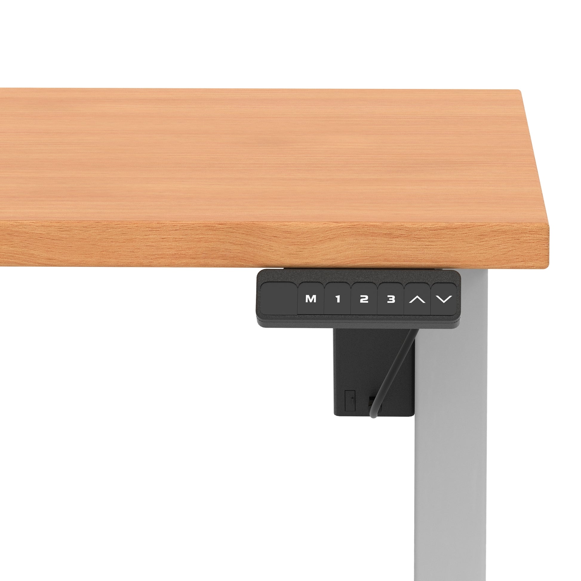 Air Lite Height Adjustable Desk With Scalloped Edge