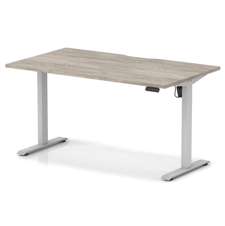 Air Lite Height Adjustable Desk With Scalloped Edge