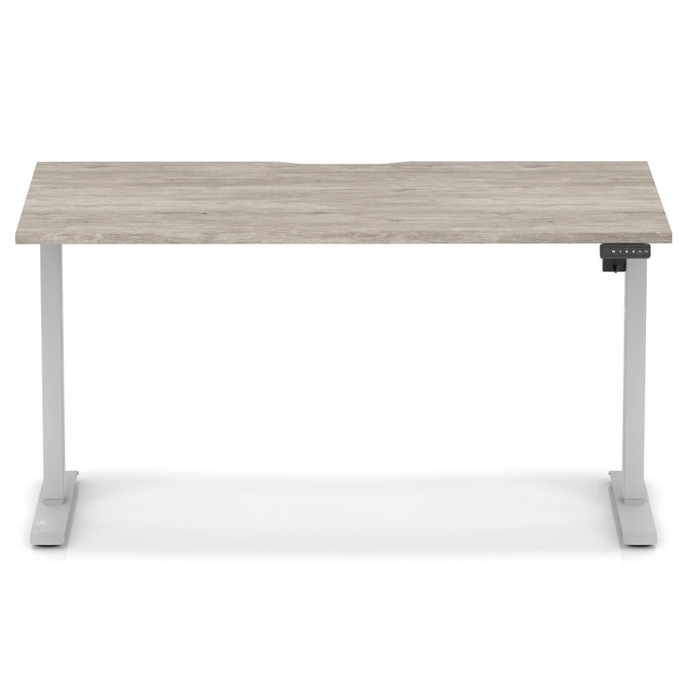 Air Lite Height Adjustable Desk With Scalloped Edge