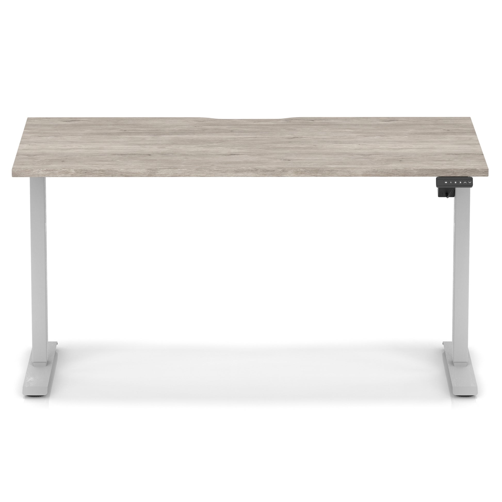 Air Lite Height Adjustable Desk With Scalloped Edge