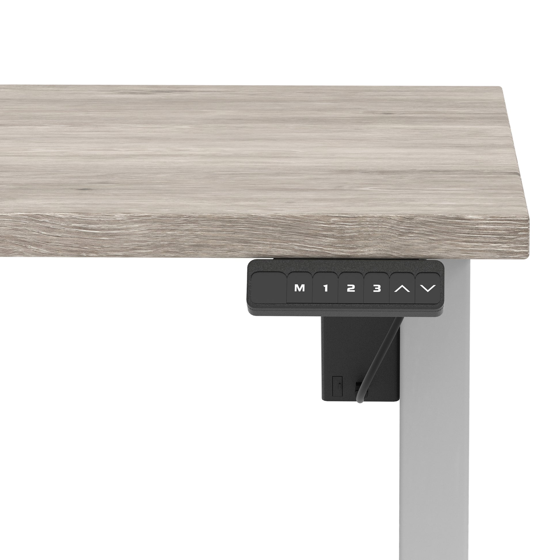 Air Lite Height Adjustable Desk With Scalloped Edge