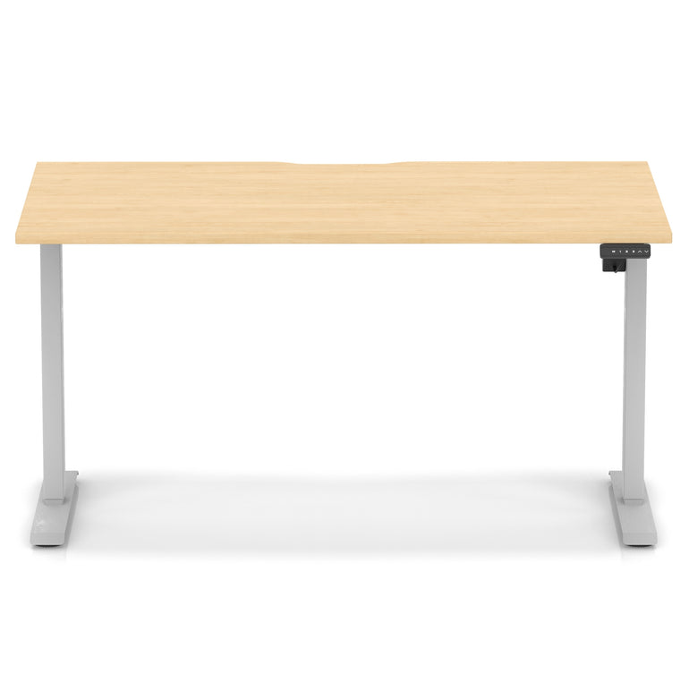 Air Lite Height Adjustable Desk With Scalloped Edge