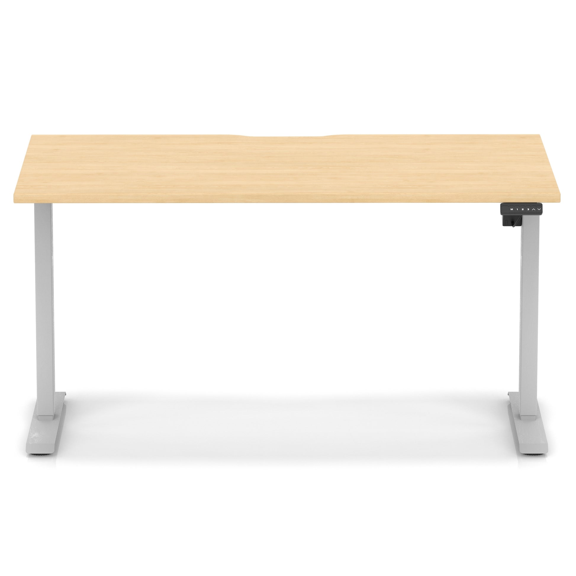 Air Lite Height Adjustable Desk With Scalloped Edge