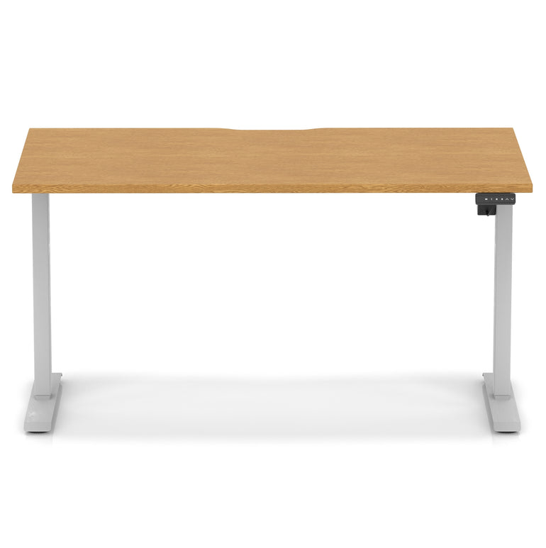 Air Lite Height Adjustable Desk With Scalloped Edge