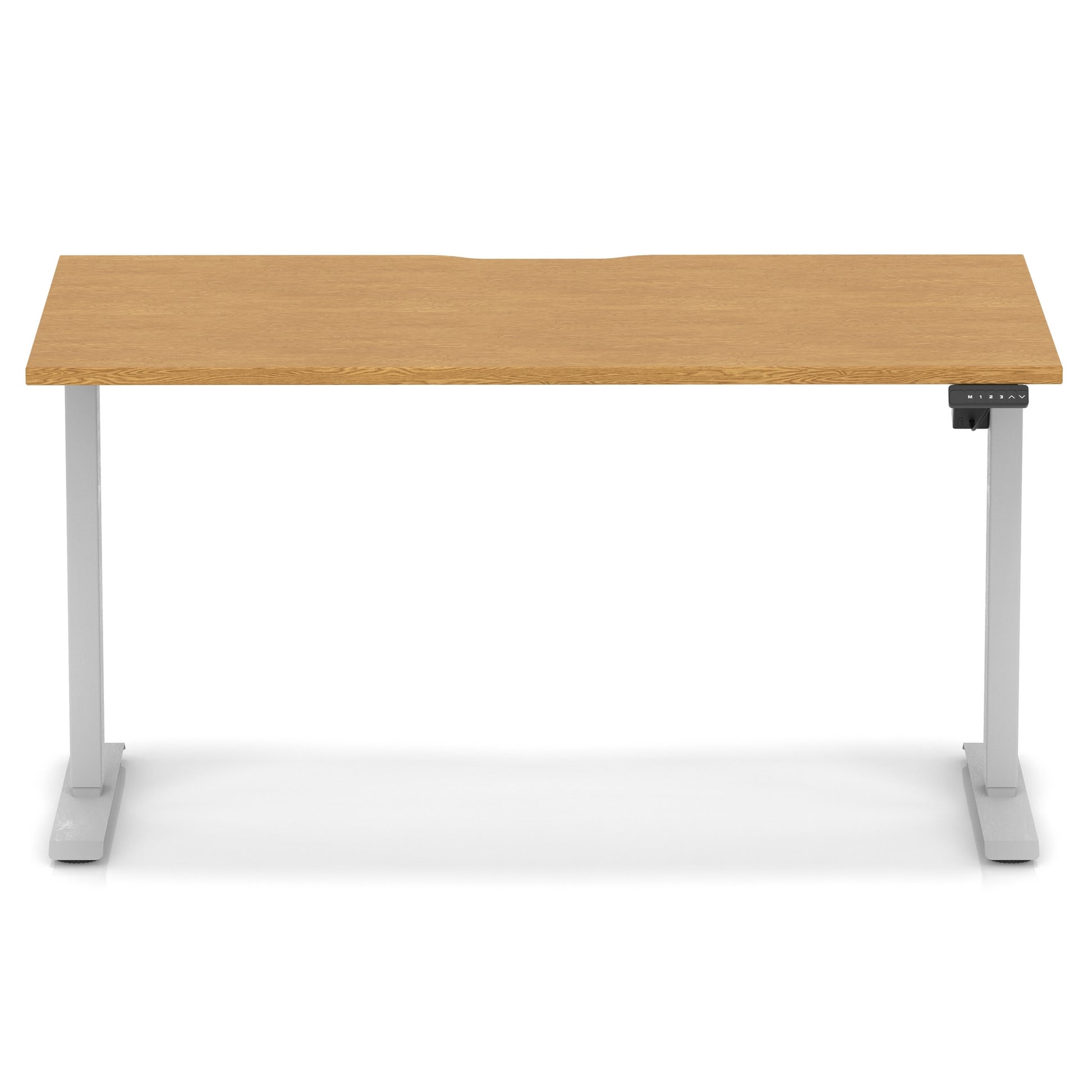 Air Lite Height Adjustable Desk With Scalloped Edge