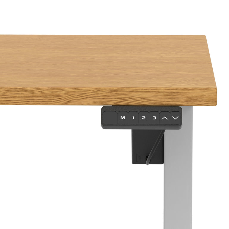 Air Lite Height Adjustable Desk With Scalloped Edge