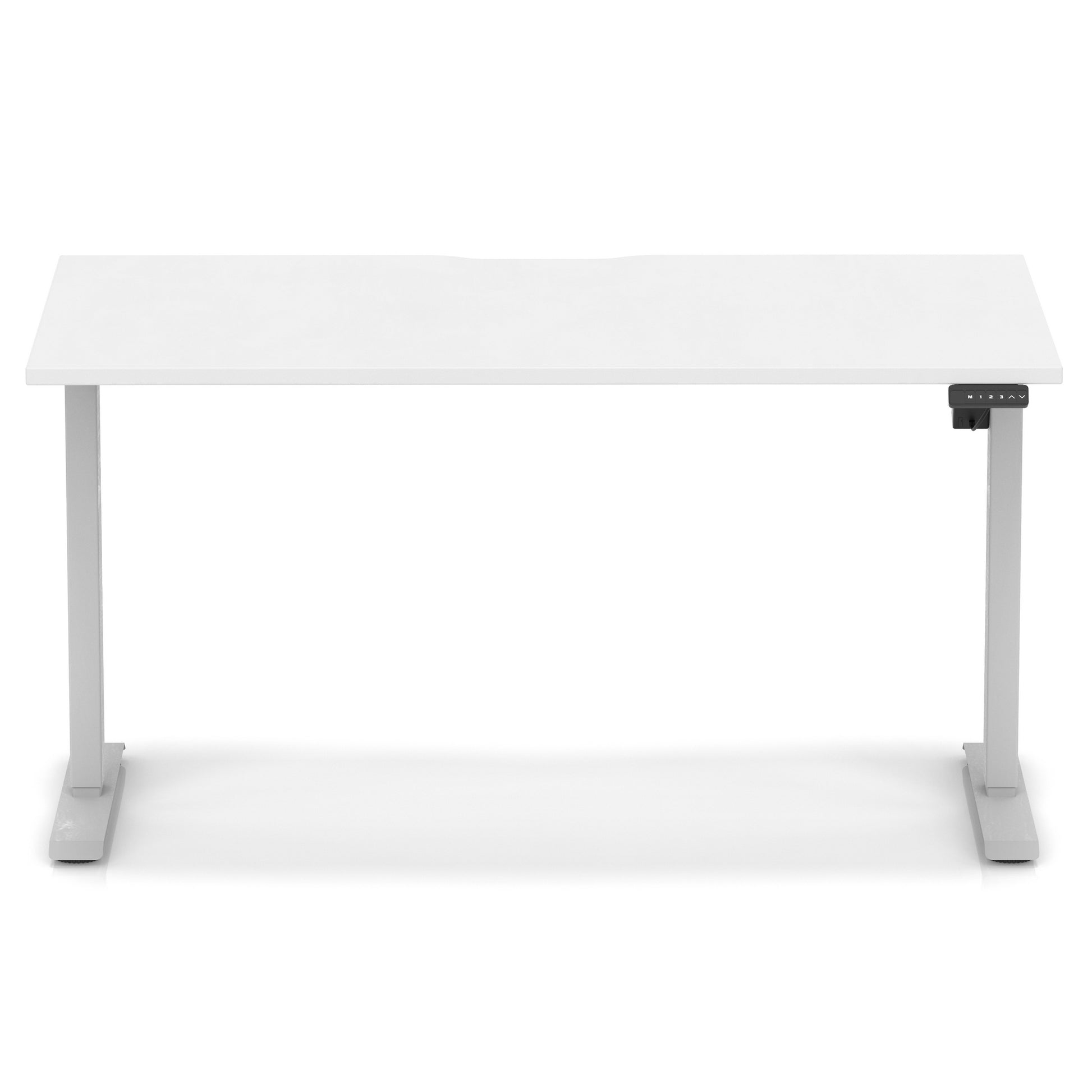 Air Lite Height Adjustable Desk With Scalloped Edge