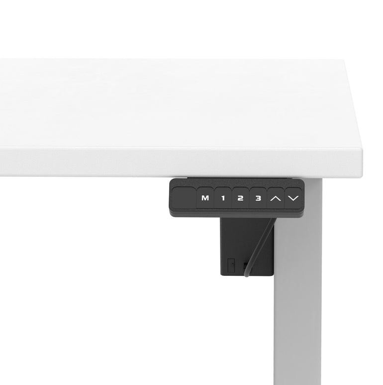 Air Lite Height Adjustable Desk With Scalloped Edge