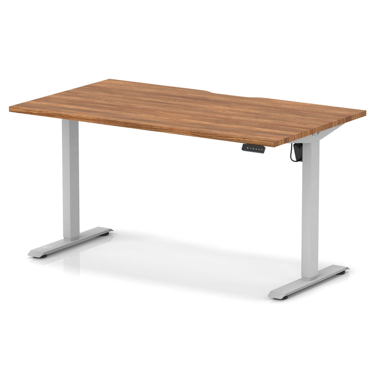 Air Lite Height Adjustable Desk With Scalloped Edge