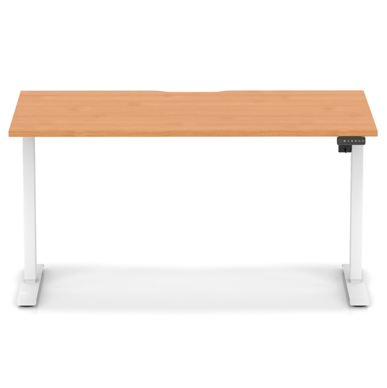 Air Lite Height Adjustable Desk With Scalloped Edge