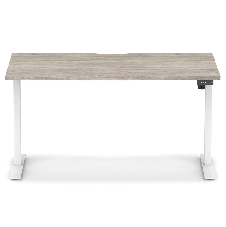 Air Lite Height Adjustable Desk With Scalloped Edge
