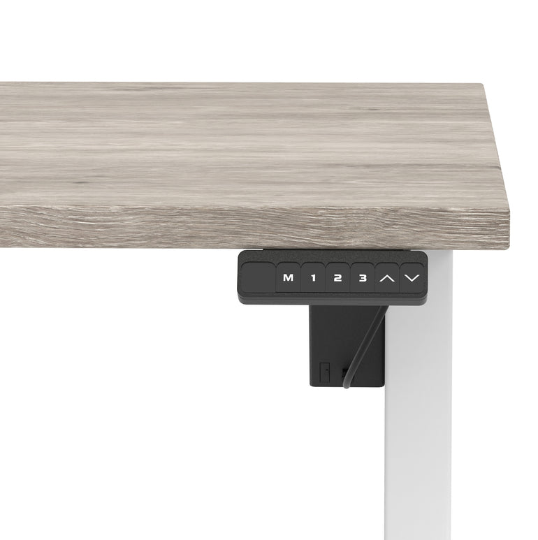 Air Lite Height Adjustable Desk With Scalloped Edge