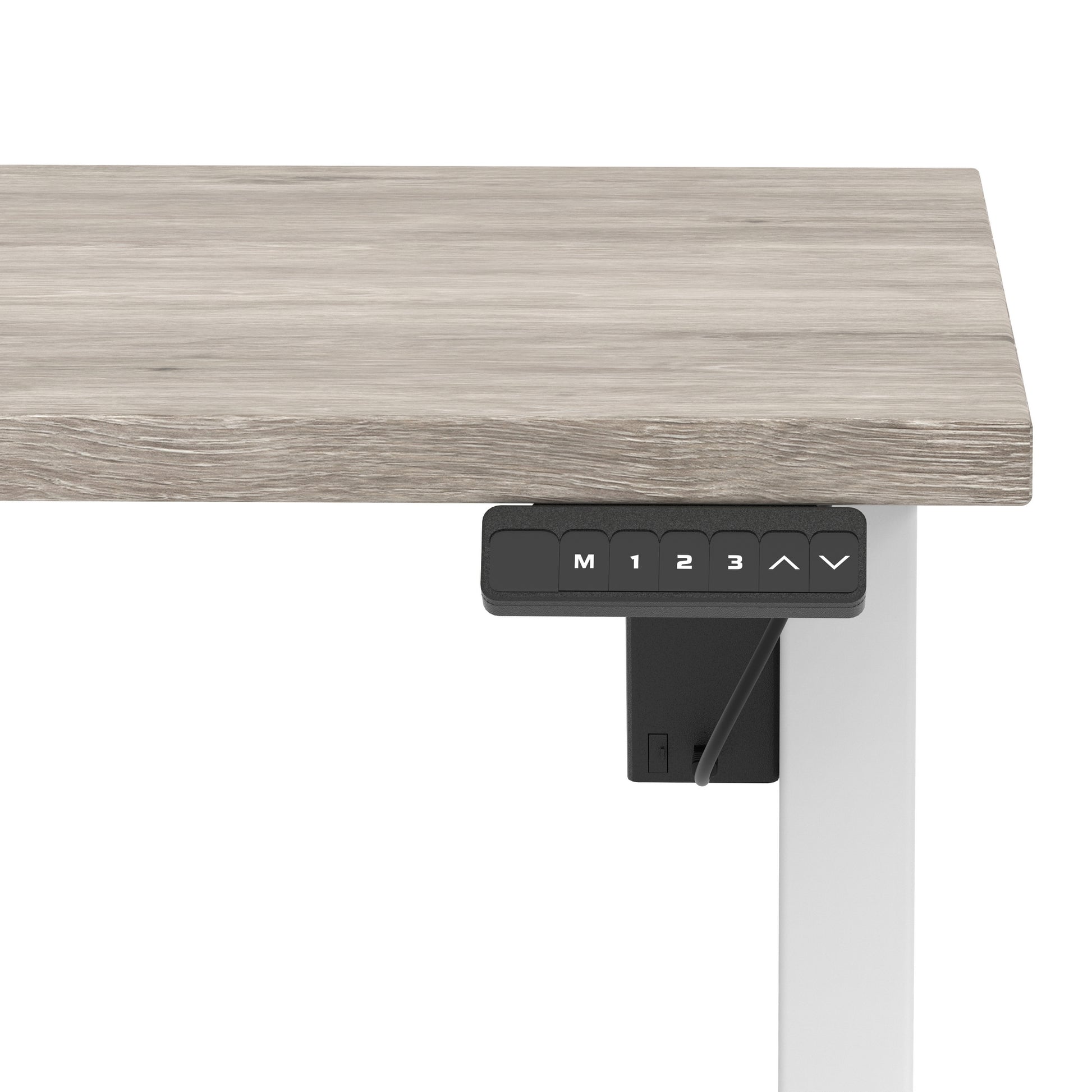 Air Lite Height Adjustable Desk With Scalloped Edge