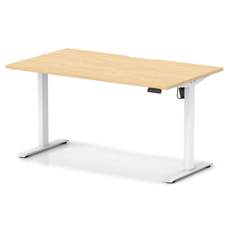 Air Lite Height Adjustable Desk With Scalloped Edge
