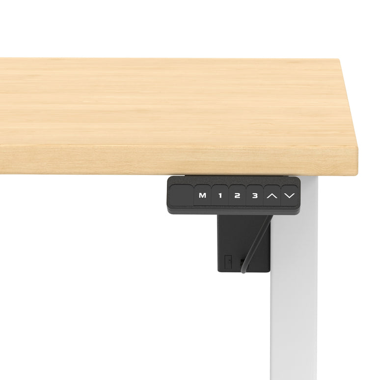 Air Lite Height Adjustable Desk With Scalloped Edge