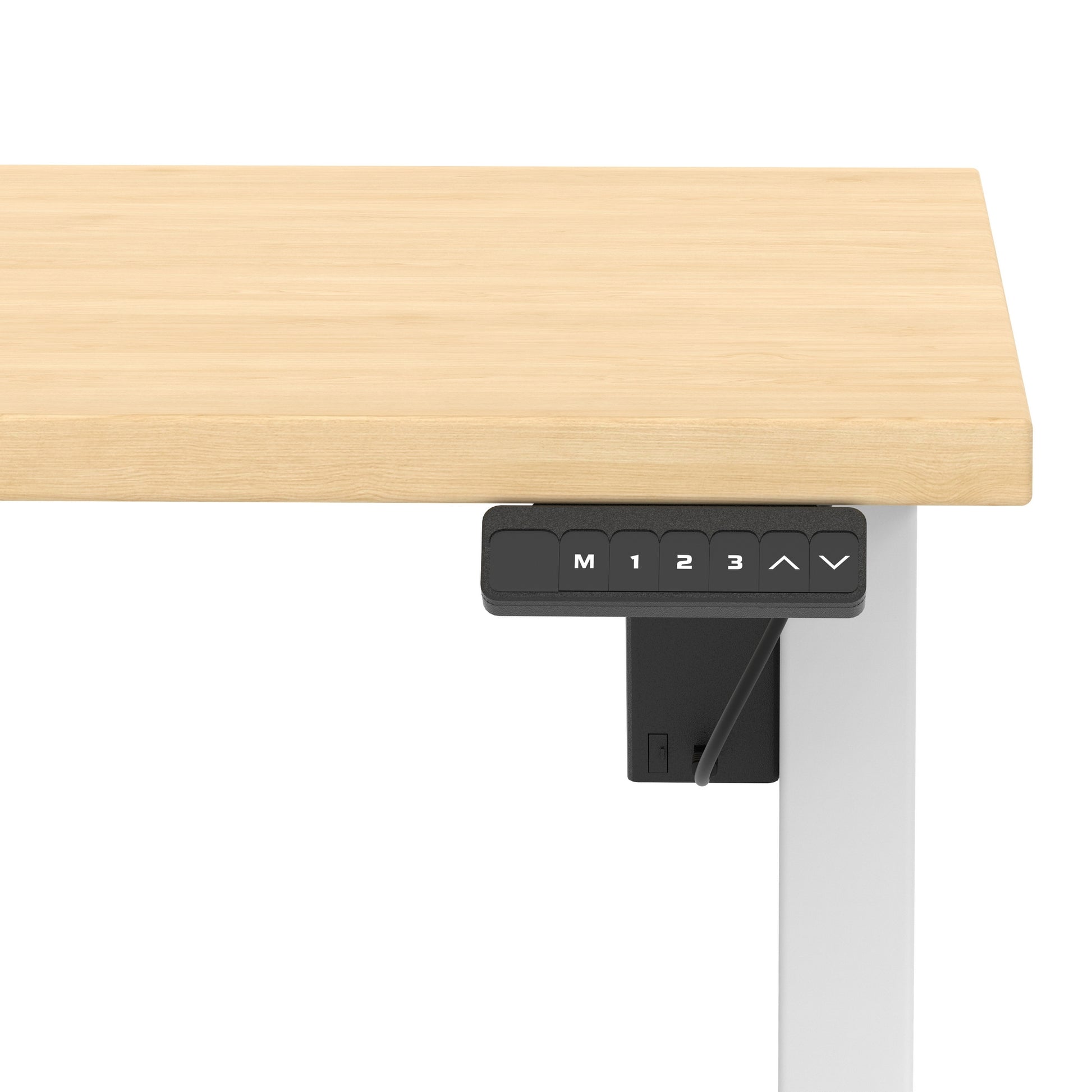 Air Lite Height Adjustable Desk With Scalloped Edge