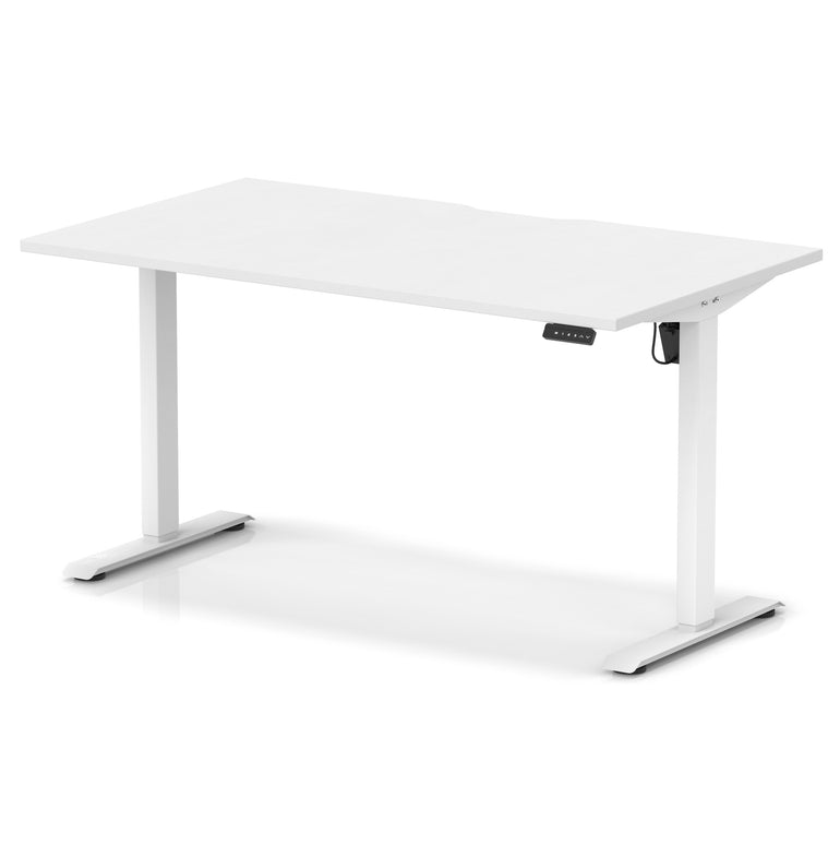 Air Lite Height Adjustable Desk With Scalloped Edge