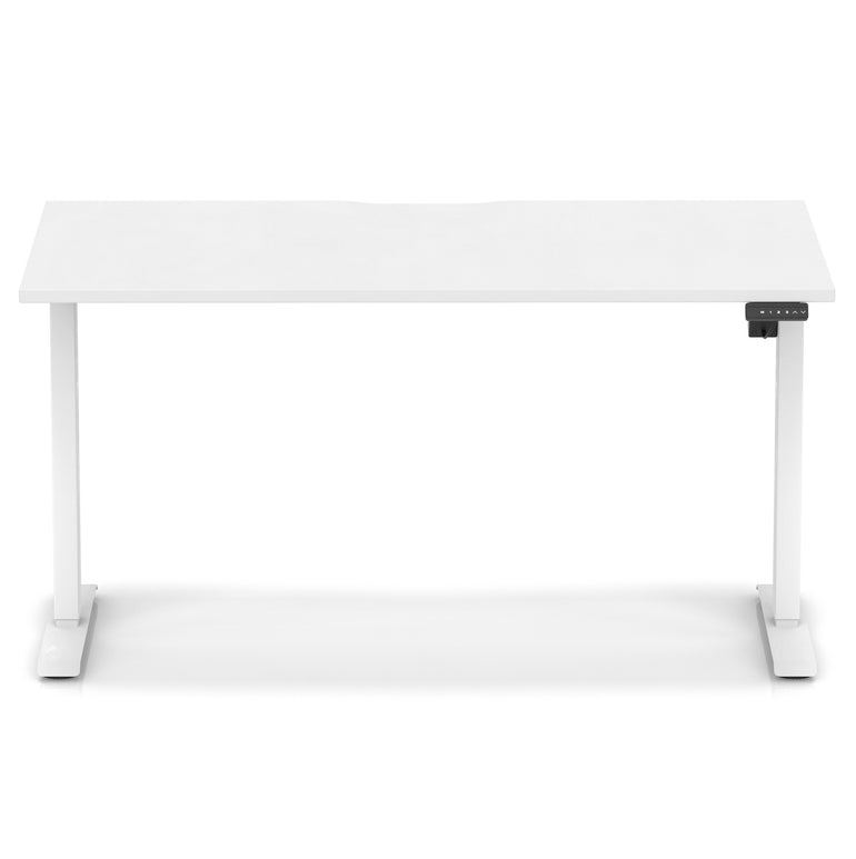 Air Lite Height Adjustable Desk With Scalloped Edge