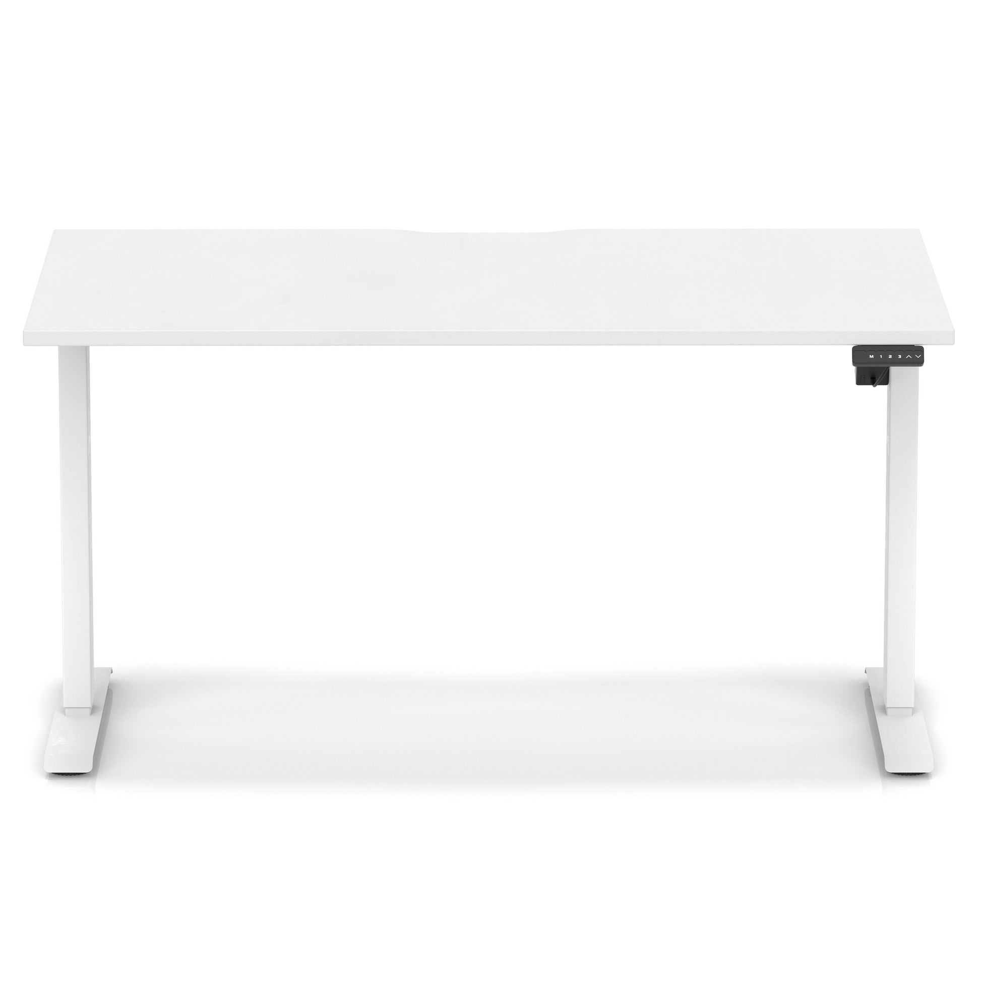 Air Lite Height Adjustable Desk With Scalloped Edge