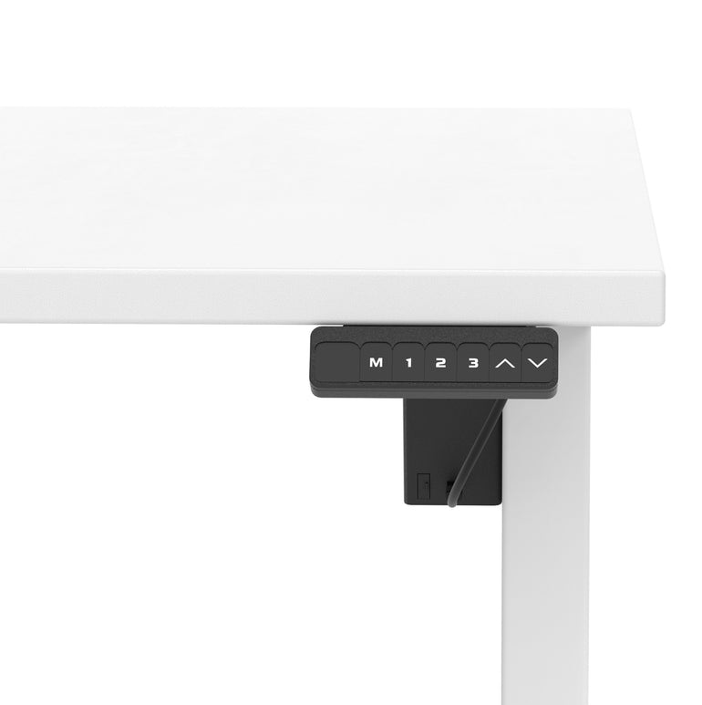 Air Lite Height Adjustable Desk With Scalloped Edge