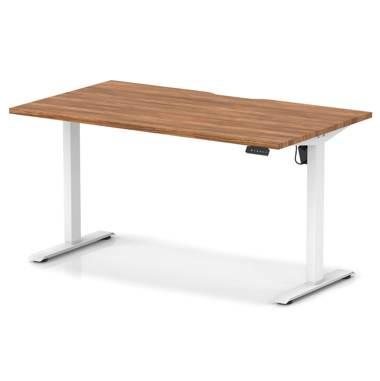 Air Lite Height Adjustable Desk With Scalloped Edge