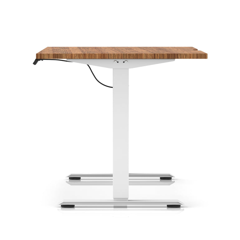 Air Lite Height Adjustable Desk With Scalloped Edge