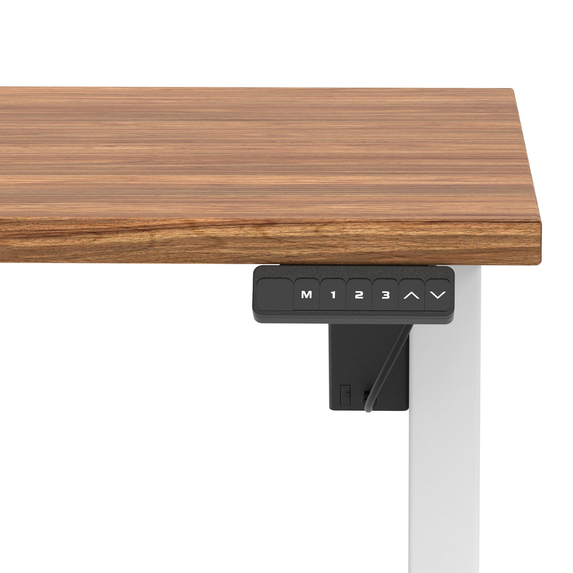Air Lite Height Adjustable Desk With Scalloped Edge