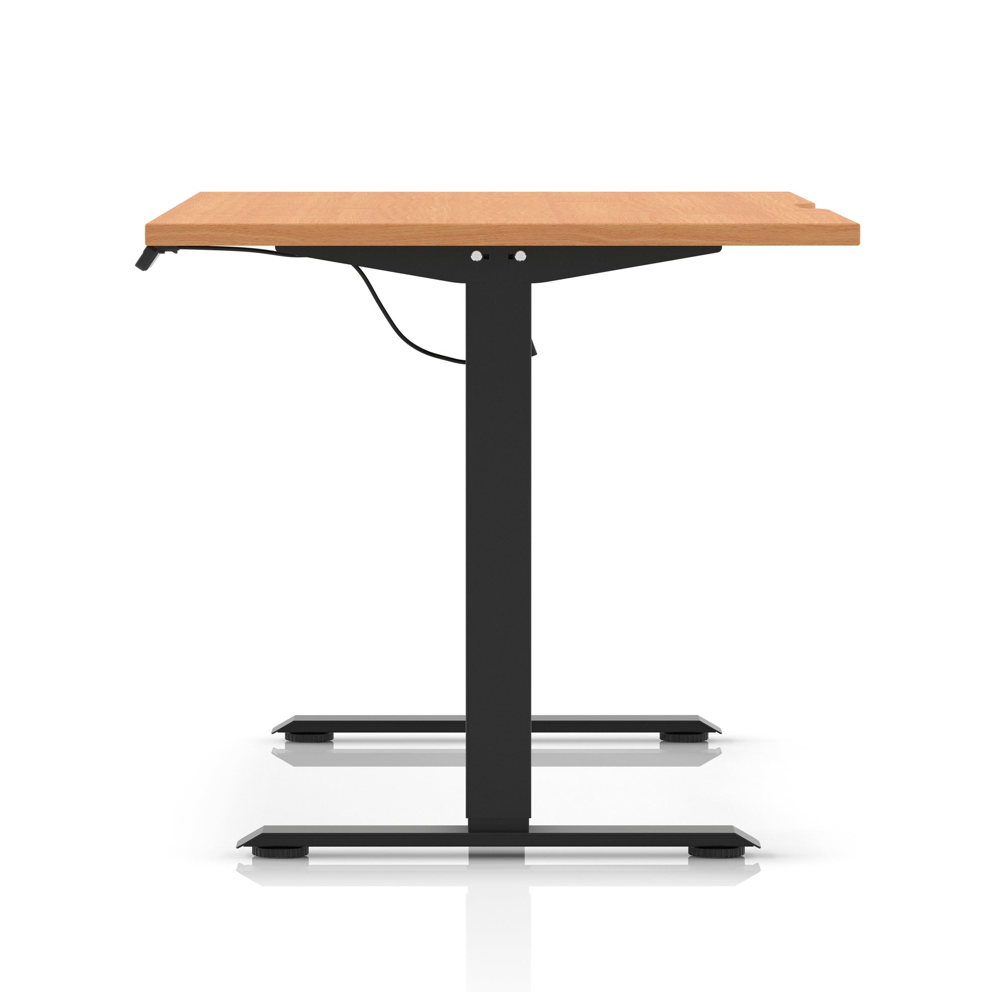 Air Lite Height Adjustable Desk With Scalloped Edge